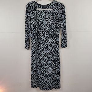 Travelers By Chicos Faux Wrap Dress Vanity Sz 2